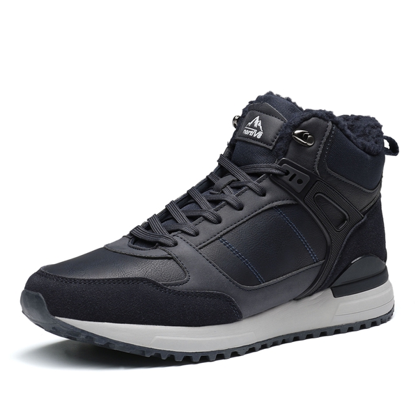 Men's Warm Lined Snow Boots  - DARK BLUE -  0